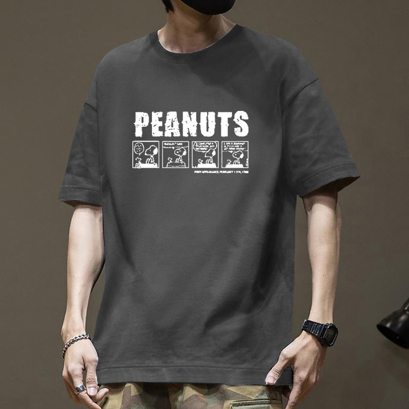 Pound 100% algodón camiseta de manga corta para hombres diseño de verano sentido transpirable cómodo ins moda para chicos holgada para hombres pic 22