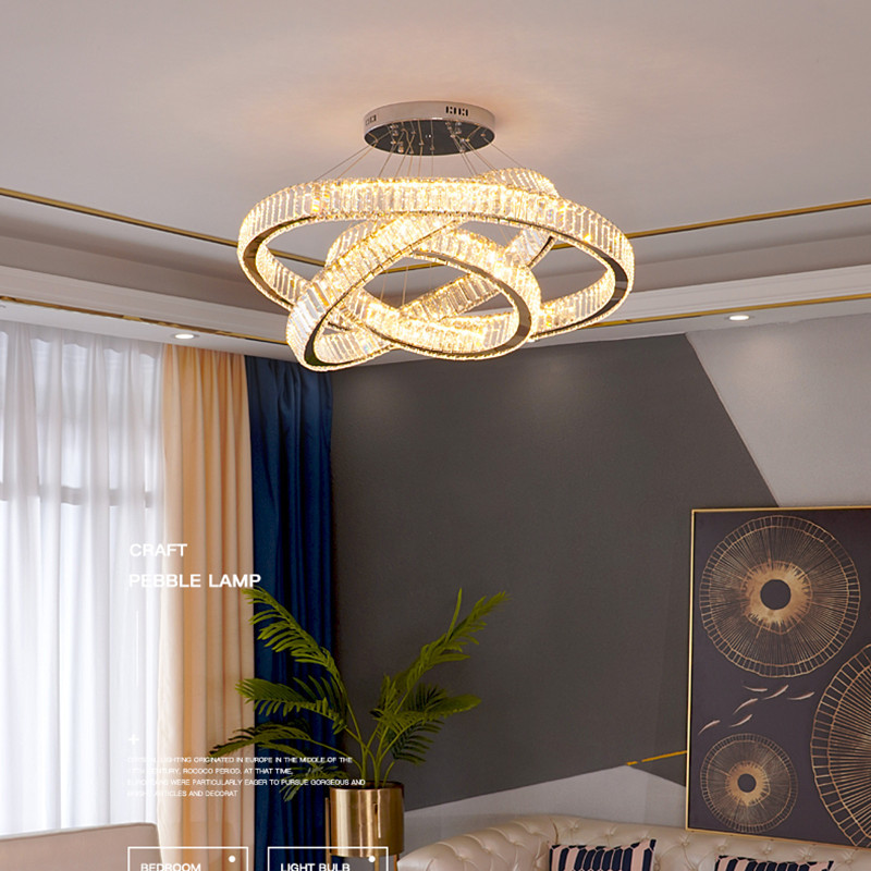 客厅吊灯2025年挑空楼梯吊灯轻奢水晶灯楼中楼餐吊灯具别墅楼吊灯详情20