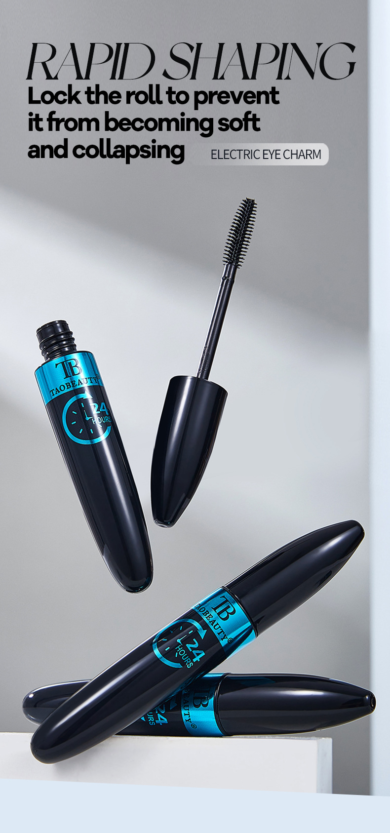 Cross-border exclusive supply of TAO BEAUTY mascara. Long, curly, waterproof, sweat-proof and non-smudge mascara wholesale pic 4