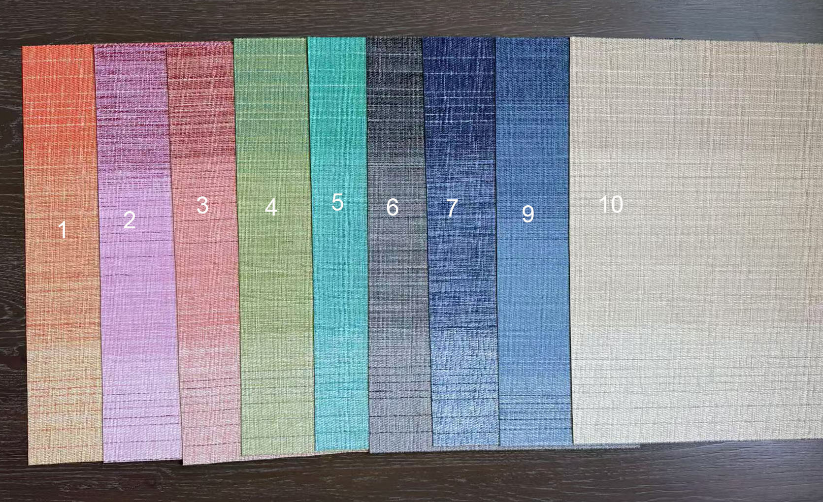 简约渐变背景板家用餐桌餐具垫加厚编织隔热垫pvc餐垫西餐垫杯垫详情1