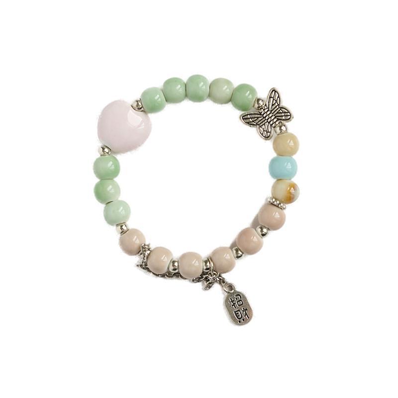 景德镇陶瓷手串新中式饰品批发陶瓷手串10元3串手链女百搭高级感详情6