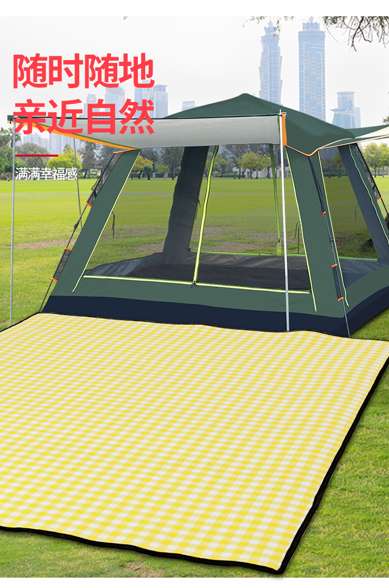 户外加厚春游露营野餐垫帐篷铝膜防潮垫野外露营垫地垫便携睡垫详情15