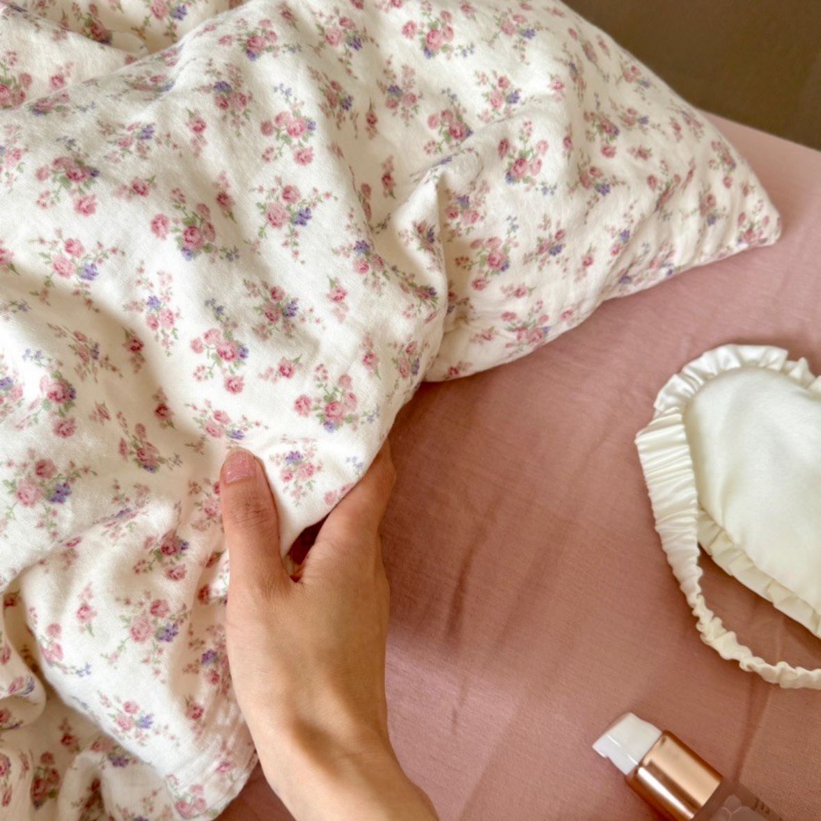 小红书A类全棉有氧双层纱四件套母婴级透气纯棉纱布小清新Kitty猫详情27