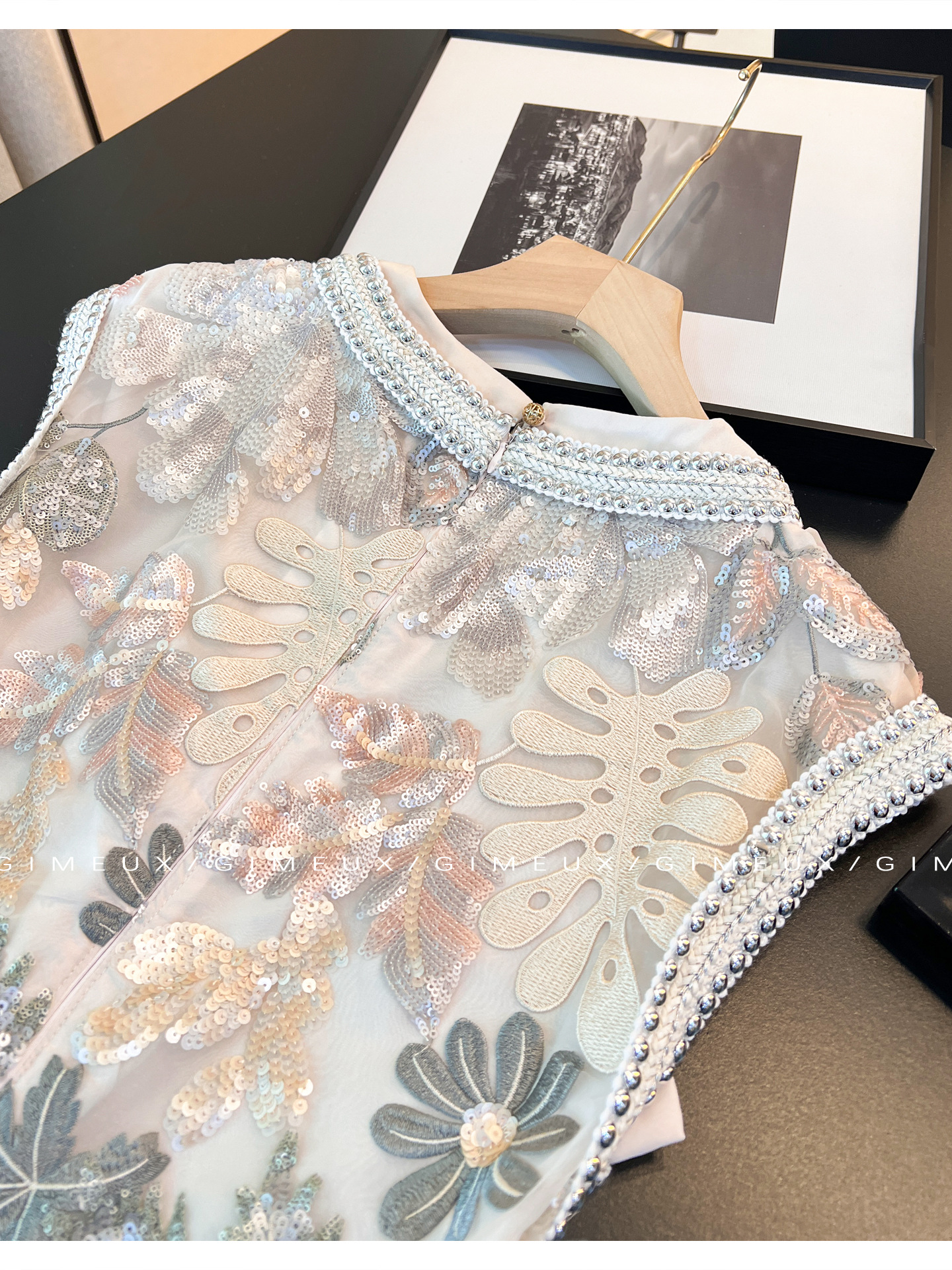 Summer 2025 retro style, high-end, elegant and slimming daily long dress, light luxury heavy industry cheongsam dress pic 8