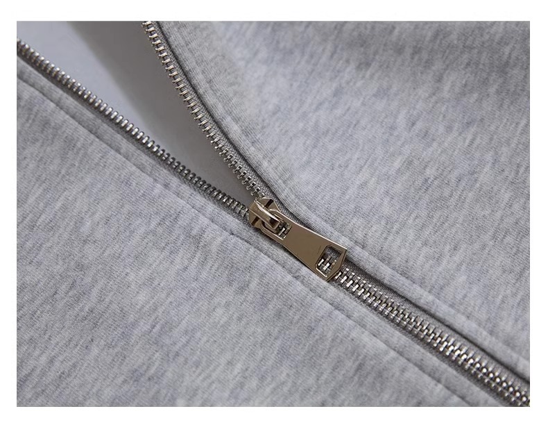 春秋薄款纯棉外套oversize大码宽松开衫卫衣ins胖mm上衣男女同款详情19