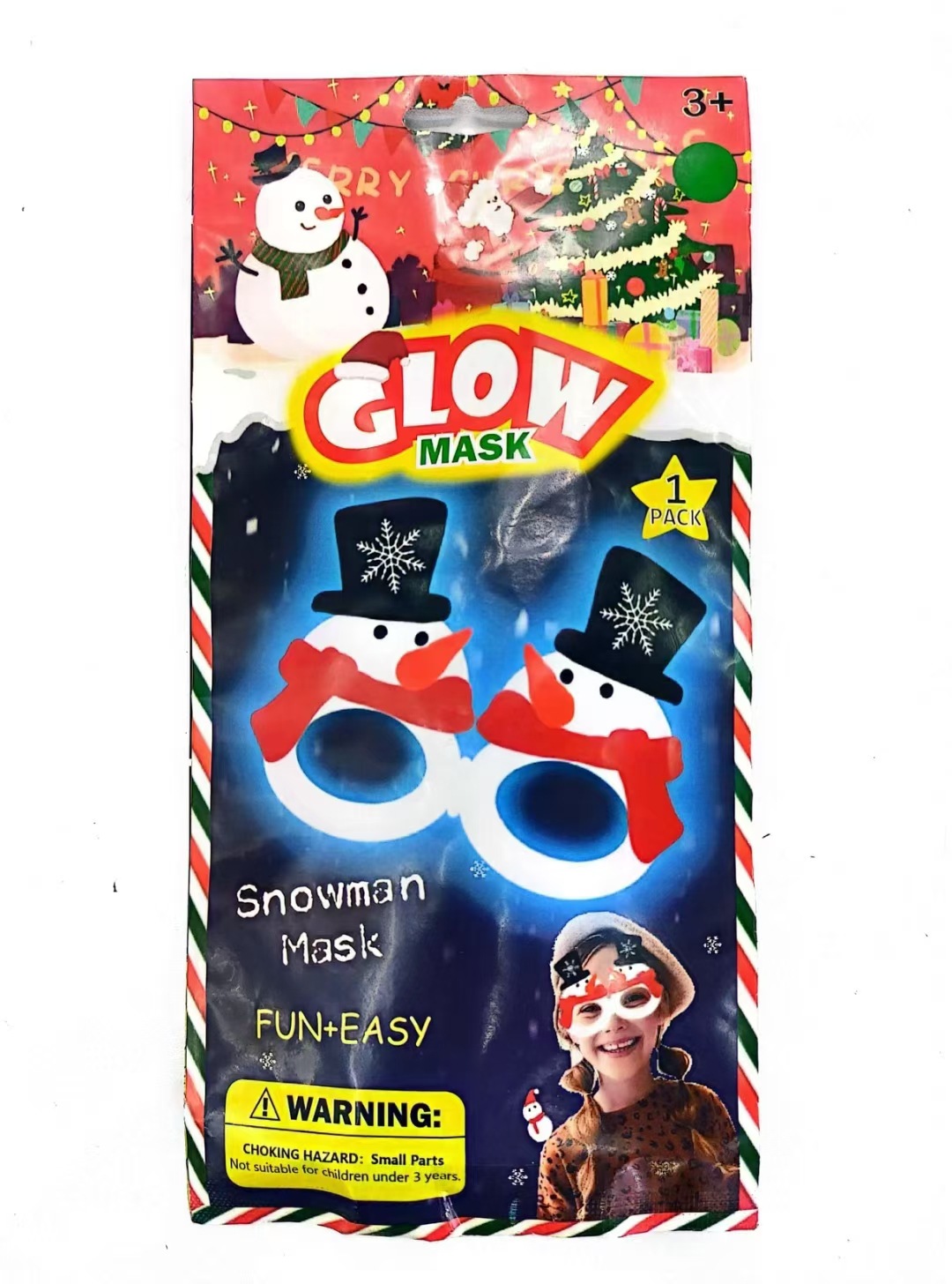 荧光面具 夜光眼罩六一儿童节道具 酒吧化妆舞会用品节日批发圣诞详情6