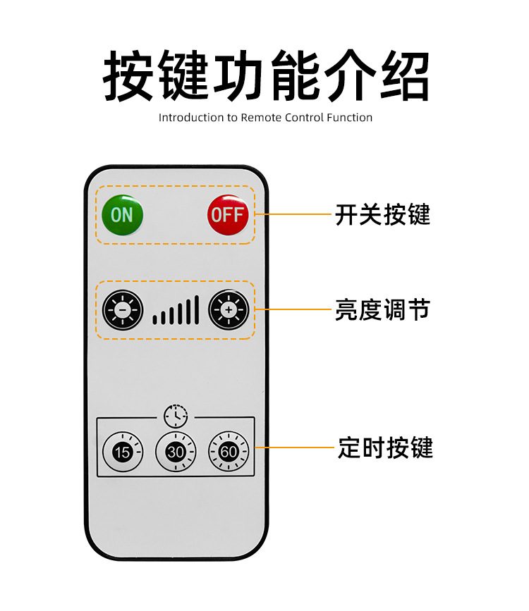 新款太阳能充电灯泡遥控防雨露营球泡灯营地挂钩式暖光钨丝灯泡详情8