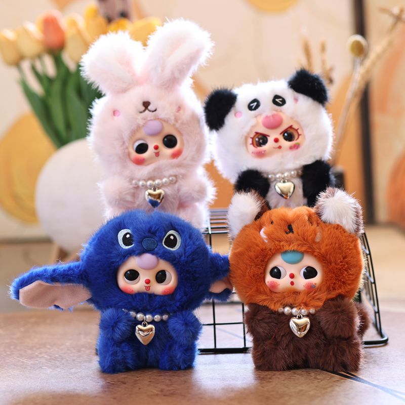 可爱萌变身搪胶娃三岁小挂件毛绒玩具公仔卡通包包挂饰钥匙扣娃娃详情1