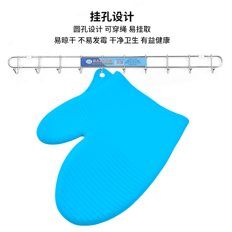 【 Chi Jia 】 Heart-shaped silicone gloves, heat-resistant, microwave oven, baking, five-fingered gloves, bbq, heat-resistant and heat-resistant pic 6