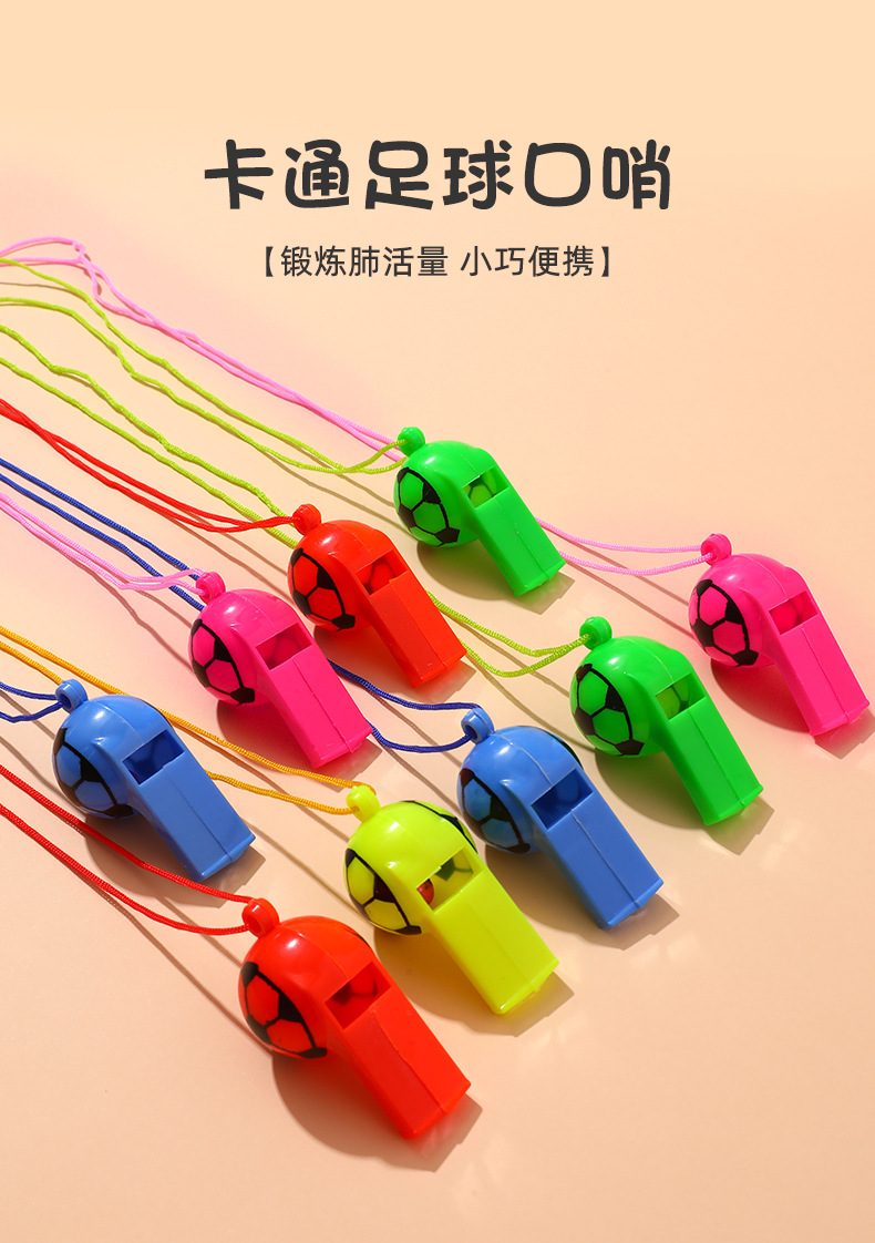 Football whistle, plastic horn, concert and sports meeting cheering horn, whistle, referee whistle, sports goods pic 1
