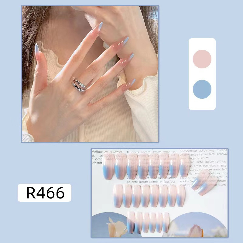 新年新款ins风穿戴甲纯欲美甲贴片显白可拆卸甲片长短款甲片成品详情24