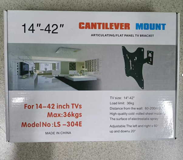 Telescopic swing TV stand, LCD TV swing TV hanging rack, single-arm and double-arm telescopic TV stand pic 11