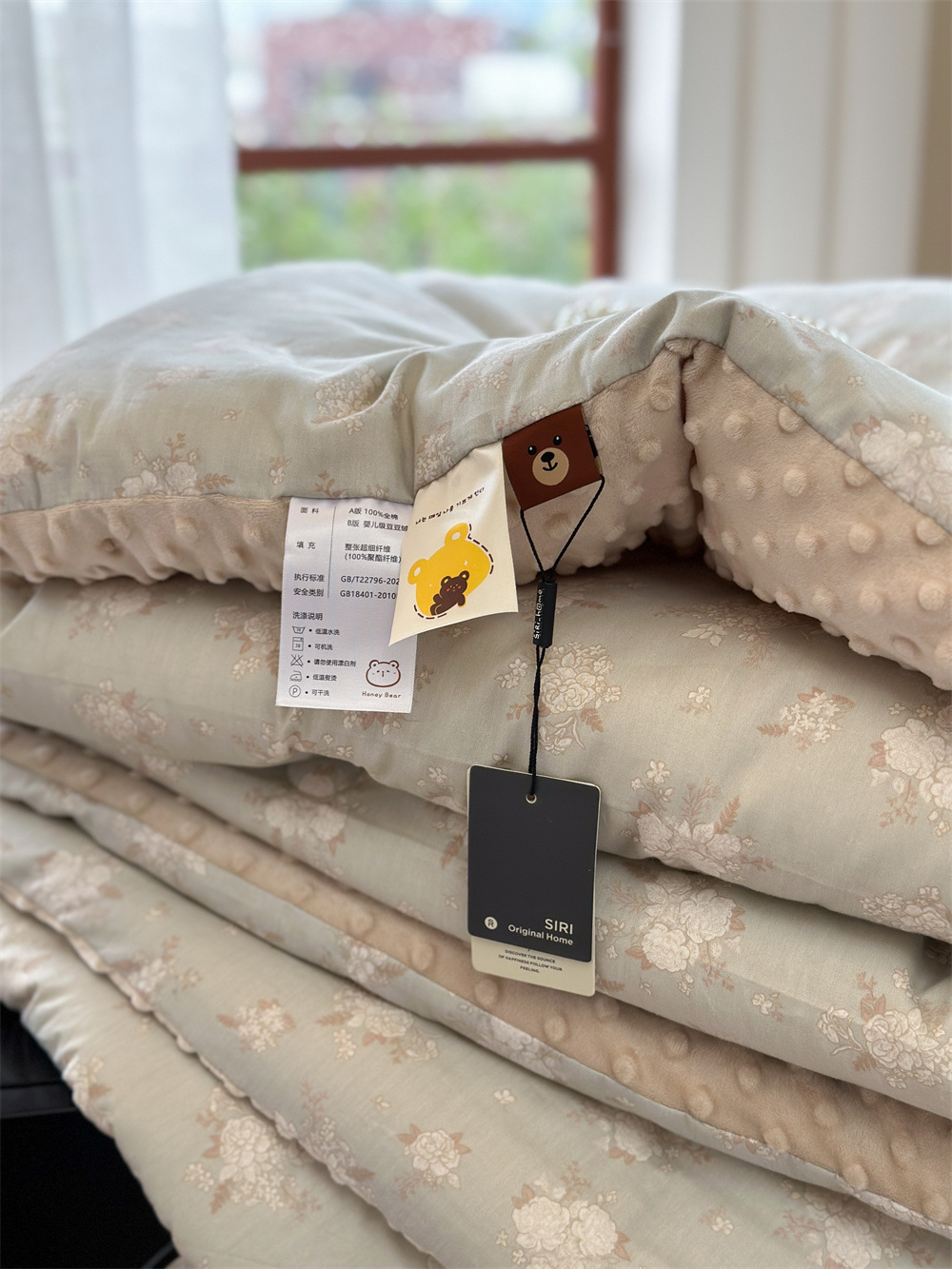 13372 All-cotton cartoon small floral print spring and autumn quilt soothing, bean quilt warm and fleece winter quilt core pic 59