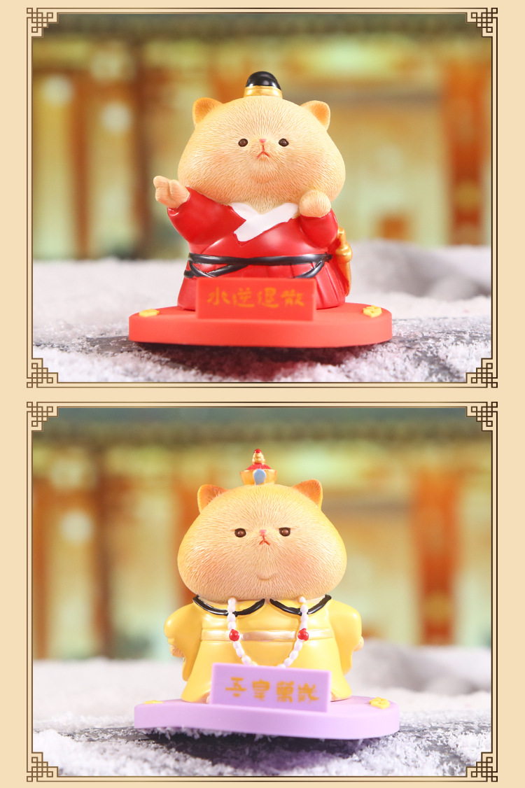 新款喵喵万岁手机支架创意家居桌面摆件卡通可爱树脂工艺品摆件详情13