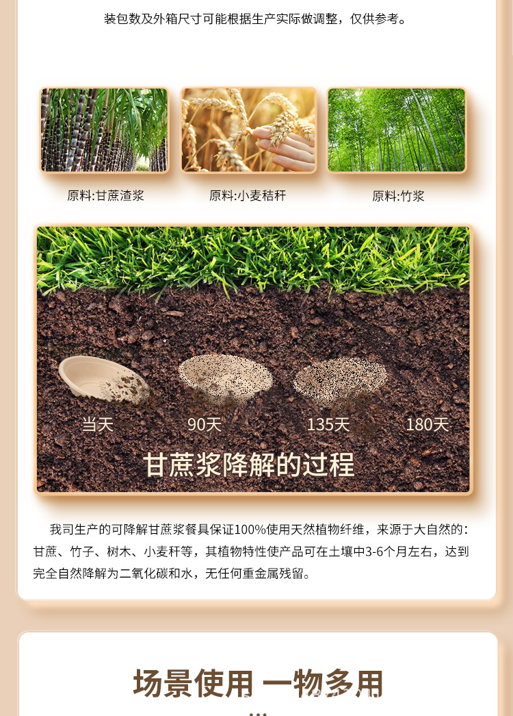 Corn starch disposable food boxes, food-grade household takeout packaging boxes, environmentally friendly and degradable with LIDS pic 5