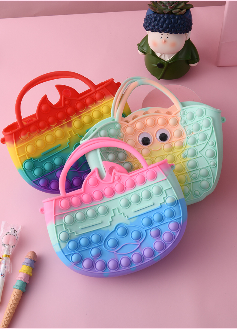 Fabricante de suministro directo bolsa de silicona transfronteriza bolsa de mano puzzle juguetes de descompresión al por mayor roedores extintores pioneros nueva versión coreana pic 4