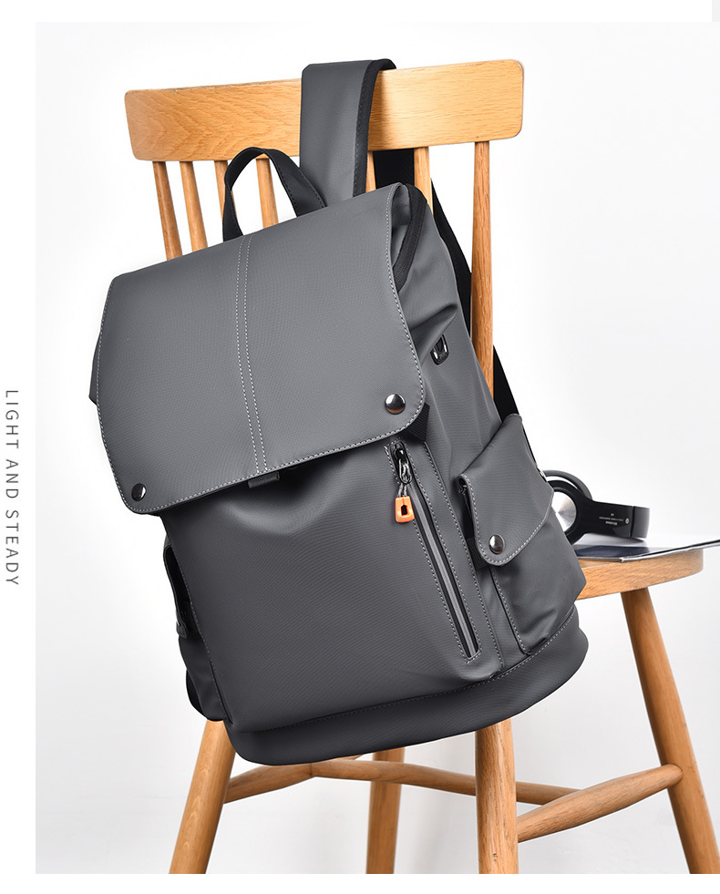 Transfronteriza nueva mochila de negocios mochila de hombre bolsa de computadora de viaje de gran capacidad bolsa de energía de moda cuero PU pic 14
