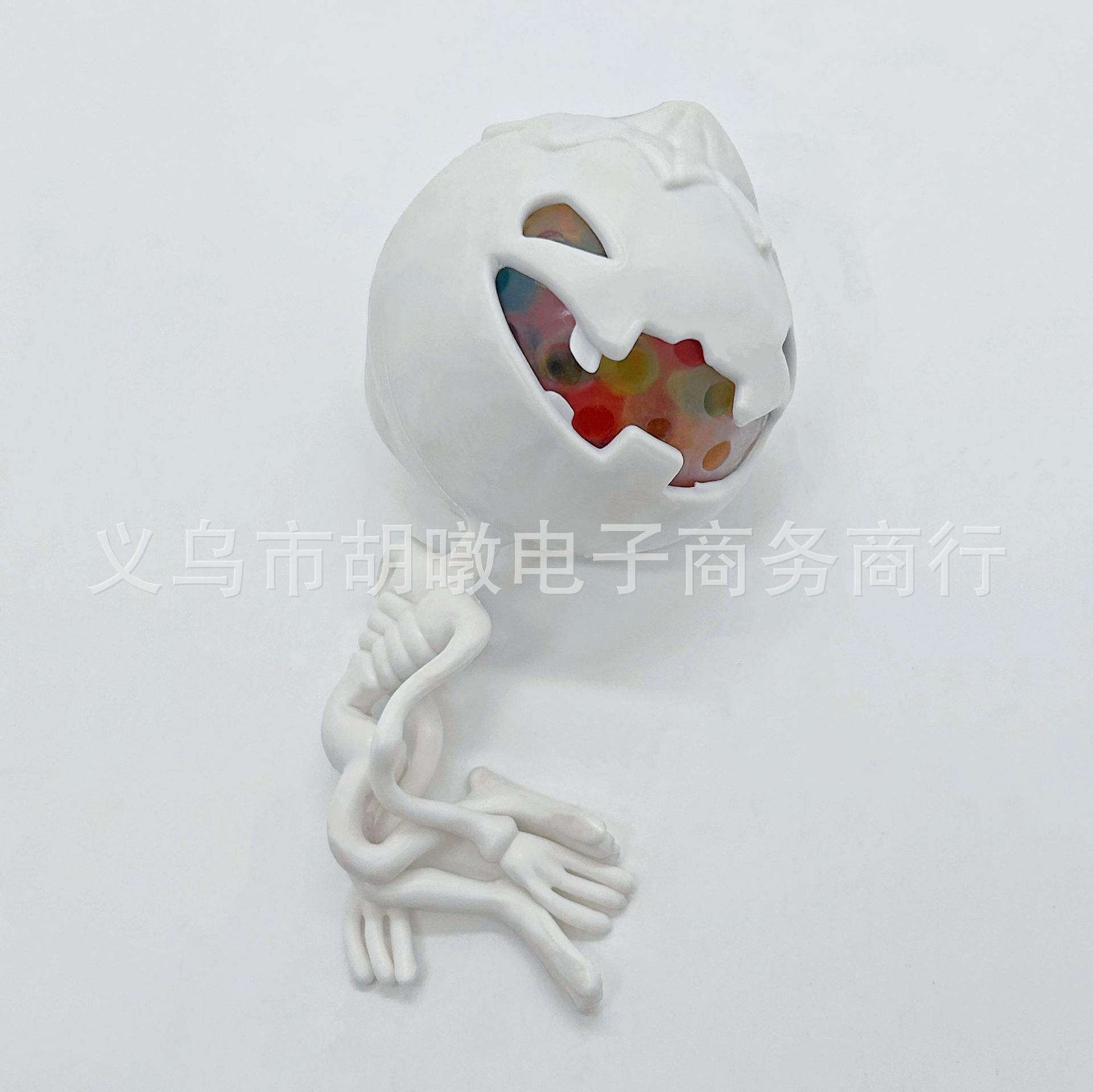 万圣节南瓜骷髅头洞洞球TPR软胶珠珠减压球解压玩具捏捏乐木乃伊详情8