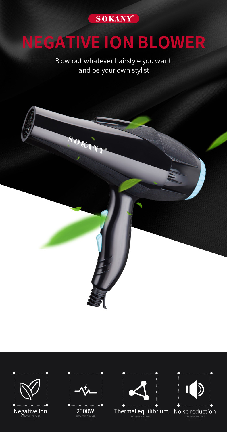 Foreign trade SOKANY 3618 Hair Dryer Household multi-functional Electric Hair dryer SOKANY Hair Dryer pic 3