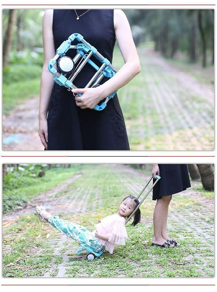 迷你买菜不锈钢全折叠便携手拉车家用购物拉货拖车搬运行李拉杆车详情29