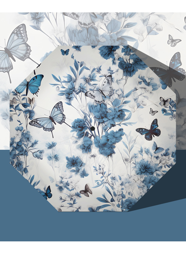 Manufacturer wholesale automatic folding umbrellas, UV protection, sun protection, sunshade, black rubber all-weather umbrellas advertisement pic 10