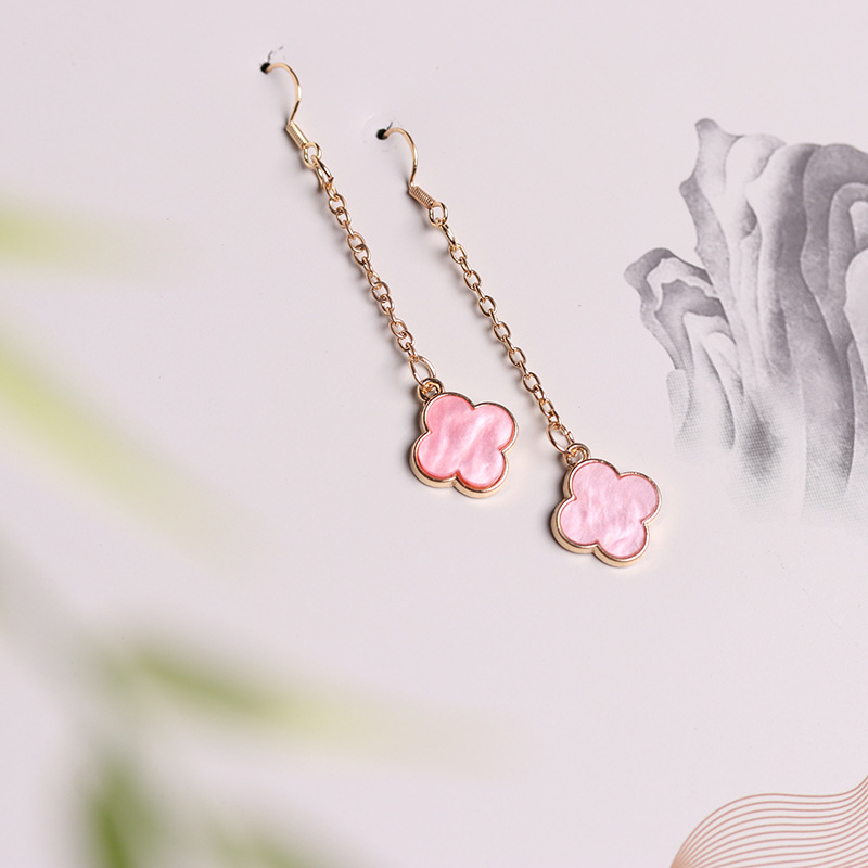 New Chinese-style national trend retro jewelry enamel niche 925 ear needle magnolia flower imitation Hetian jade ancient-style earrings pic 10