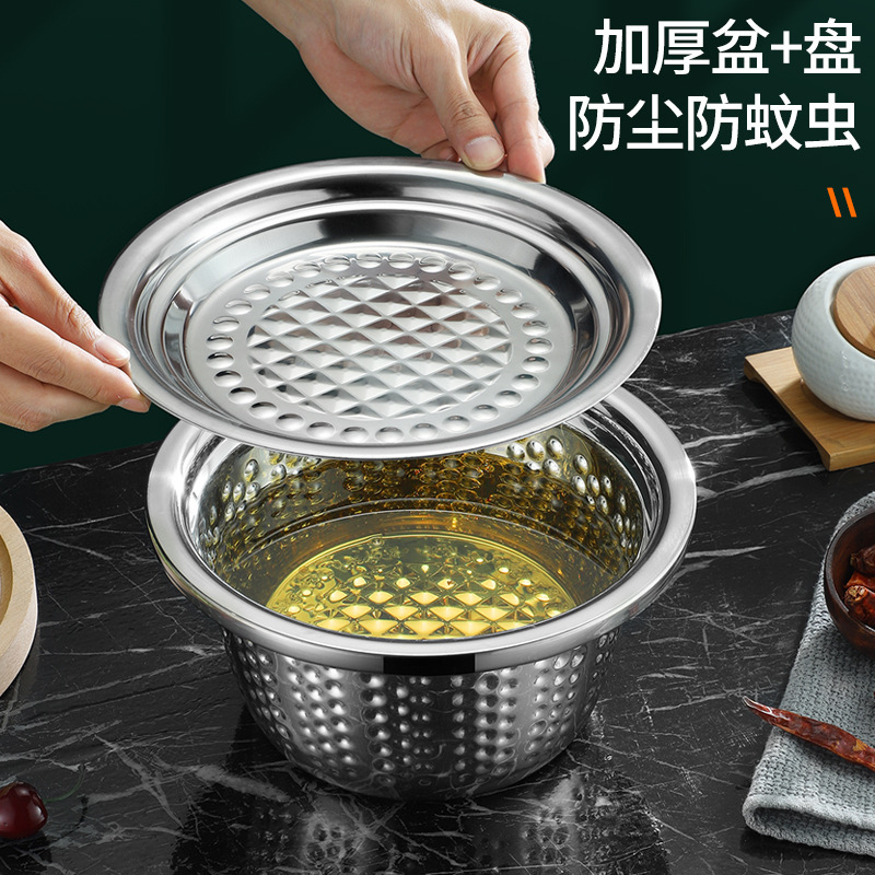 New hammer-patterned multi-purpose basin from the source factory, 18-70cm large-sized diamond basin, thickened and deepened plate cover Indian basin pic 4