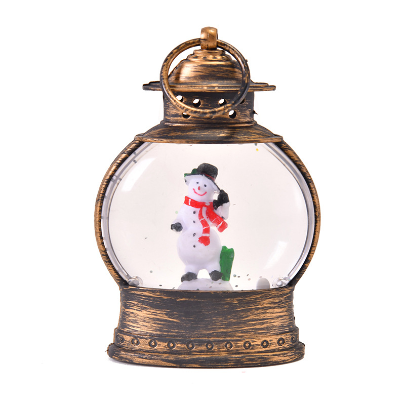 New Christmas decorations, water-filled oval small horse lanterns, interior handicrafts, table ornaments, hand-carried small oil lamps, Christmas atmosphere decoration pic 10