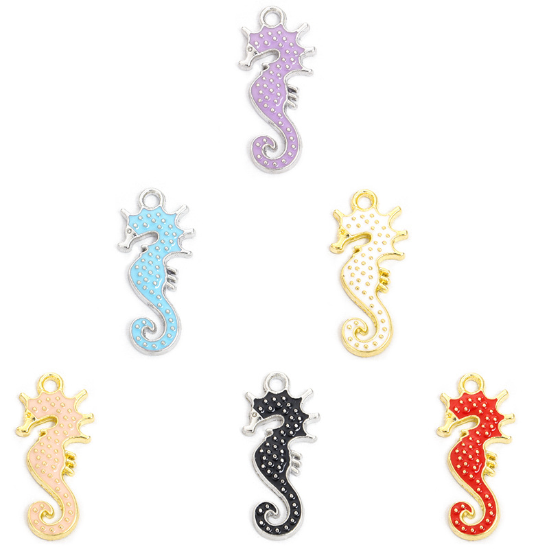 海马滴油合金挂件 海洋DIY饰品配件手链项链耳环钥匙链动物小吊坠详情7