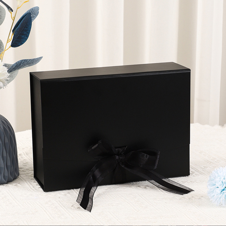 Cross-border best-selling bow gift box, folding gift box, exquisite ribbon flip-top envelope, gift packaging box pic 13