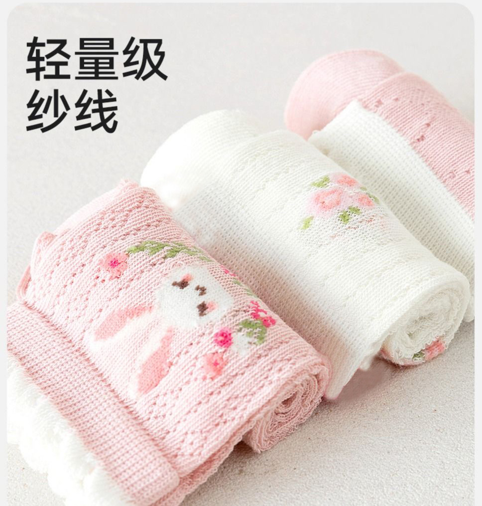 儿童袜子女童夏季薄款小女孩网眼短袜春袜宝宝春夏天童袜详情5