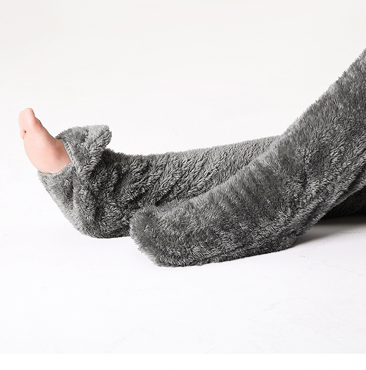 2023秋冬跨境亚马逊独立站泰迪熊地板袜长筒袜护膝保暖高筒袜女孩详情12