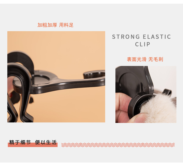 Plastic double hooks for shoes, running shoe hooks, supermarket cotton shoes, sandals, sports shoes, shoe drying racks, storage and display hooks pic 3