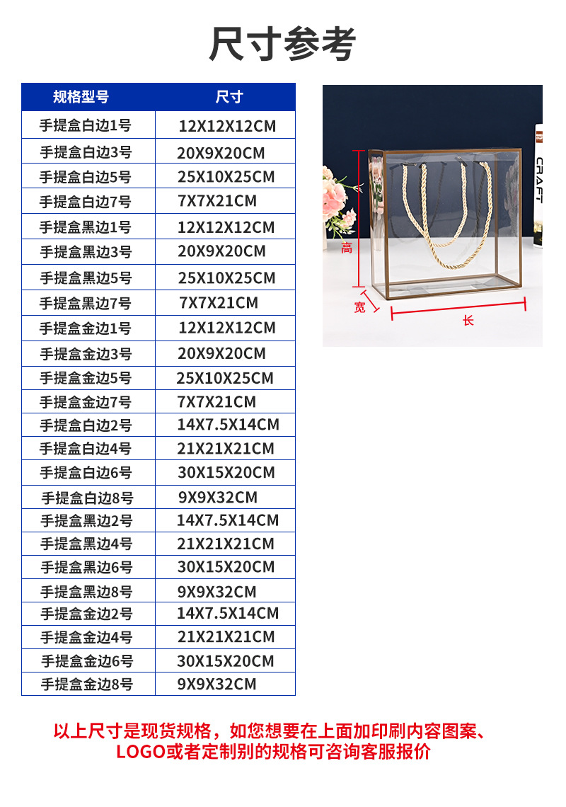 pvc手提礼品盒pet透明包装盒圣诞平安果雪花酥打包盒透明塑料盒子详情7