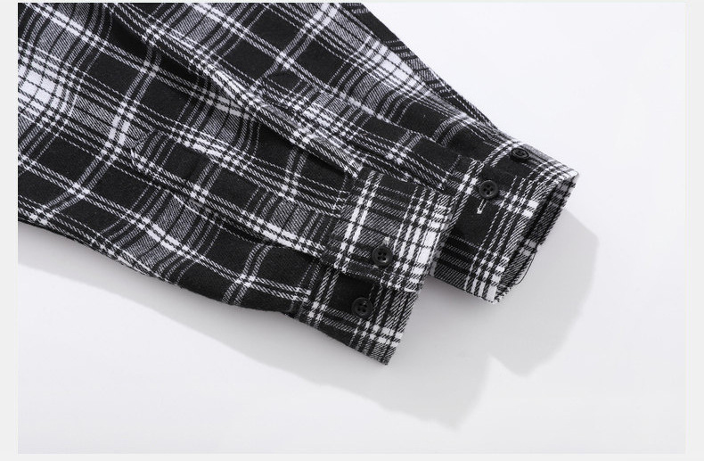 Retro checkered shirt for men 2025 Spring and Autumn new style American casual loose trendy long-sleeved shirt couple coat for men pic 24