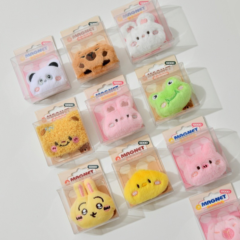 Kapibala plush fridge magnet Magnetic attraction cultural and creative home decoration backpack Children diy Gift Toy Magnetic stick New, Unique and Fun accessories pic 2