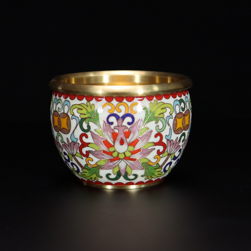 Beijing Cloisonne feng shui ornaments for attracting and gathering wealth - traditional cast copper cloisonne low-temperature enamel wrapped branch wealth VAT pic 4