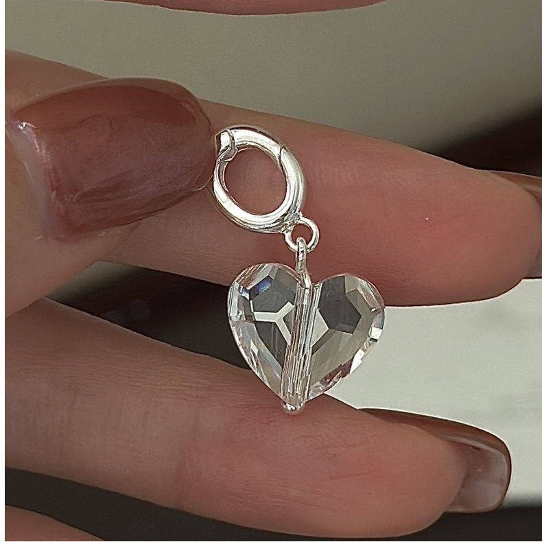 S925 sterling silver Korean version, with a niche design sense and retro cut surface, is a Korean style fashion accessory wholesale pic 11