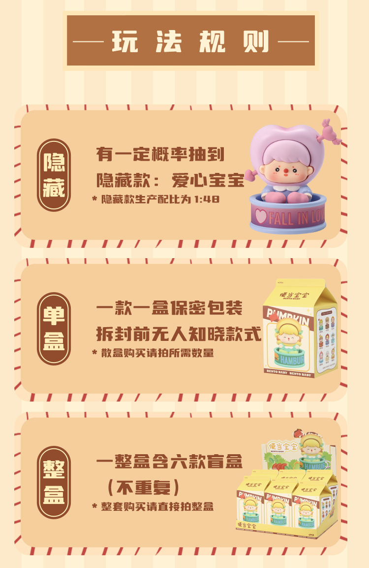 Bento, baby blind box, home living room decoration, casual cartoon, factory direct sales in shopping mall, hot sales, festival commemoration pic 6