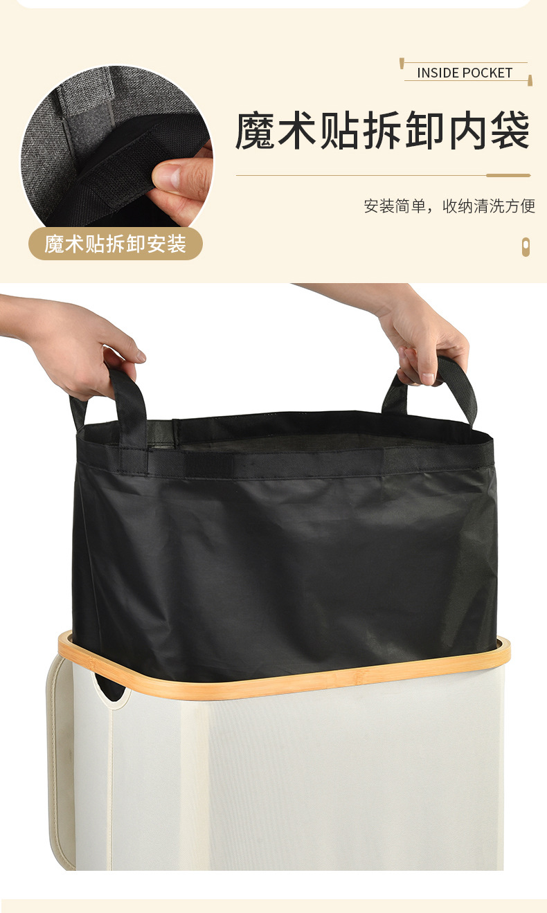 跨境饮料瓶可乐罐收纳筐带盖可折叠脏衣篓洗衣篮美式脏衣篮脏衣桶详情9