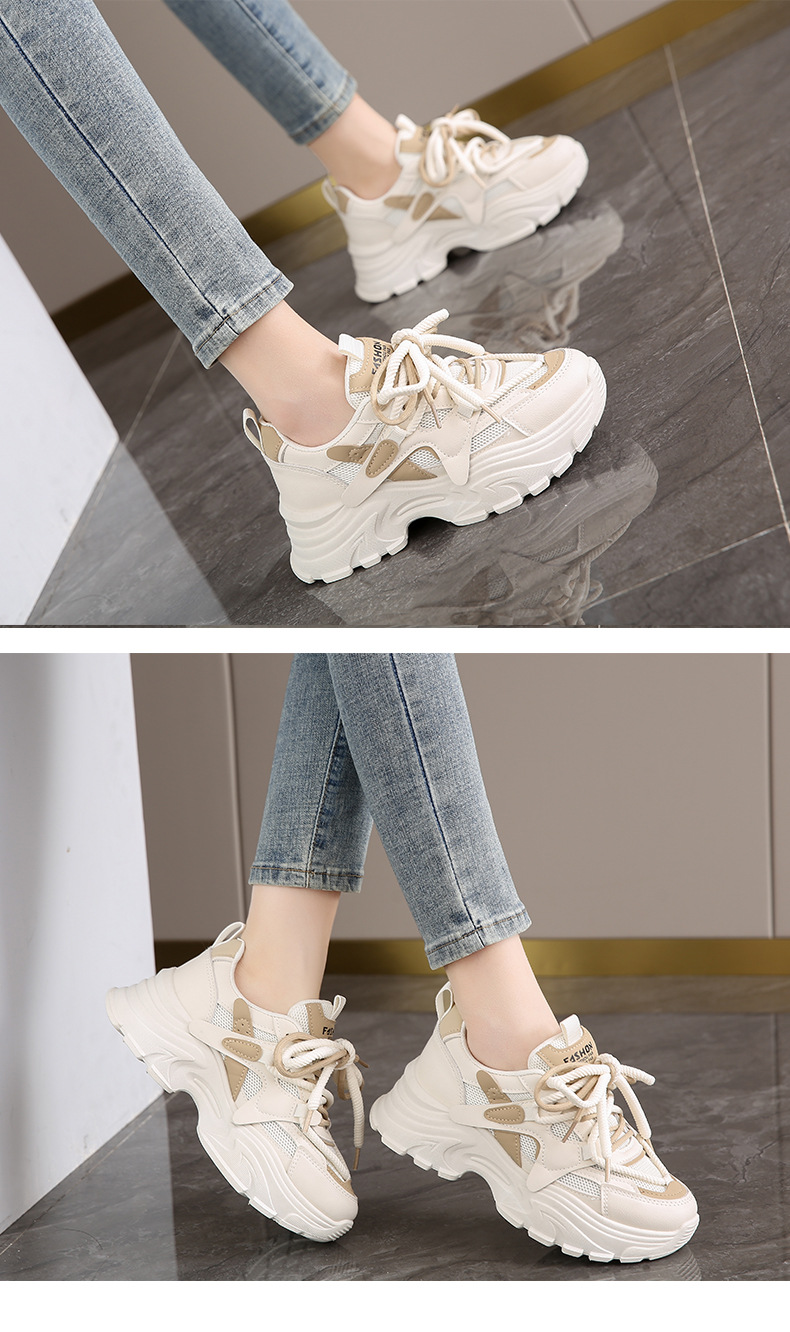 高级感莆田老爹鞋女2024年新款春夏透气显脚小码34软底运动跑步鞋详情22