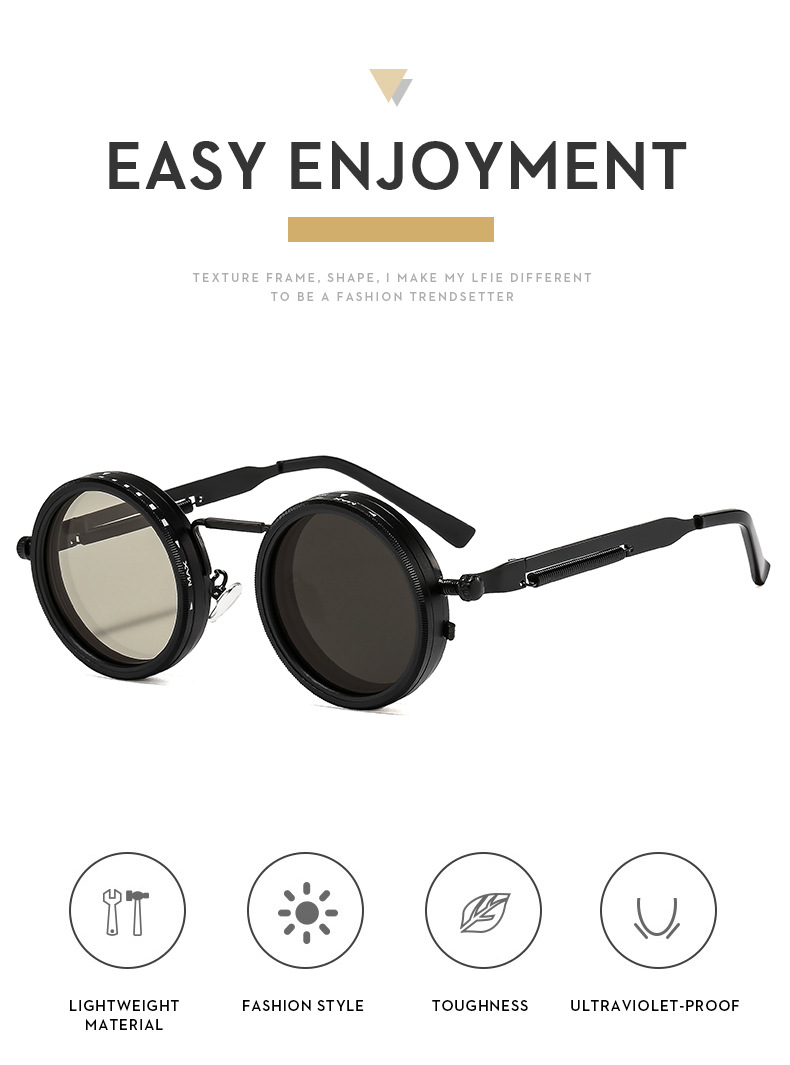 Nuevo material ND9 rango ajustable reducción de luz sombreado pesca doble filtro gafas protección uv polarizado gafas de sol set pic 8