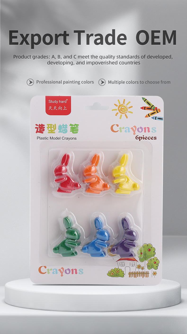 Model crayon rabbit shaped OEM and customization详情1