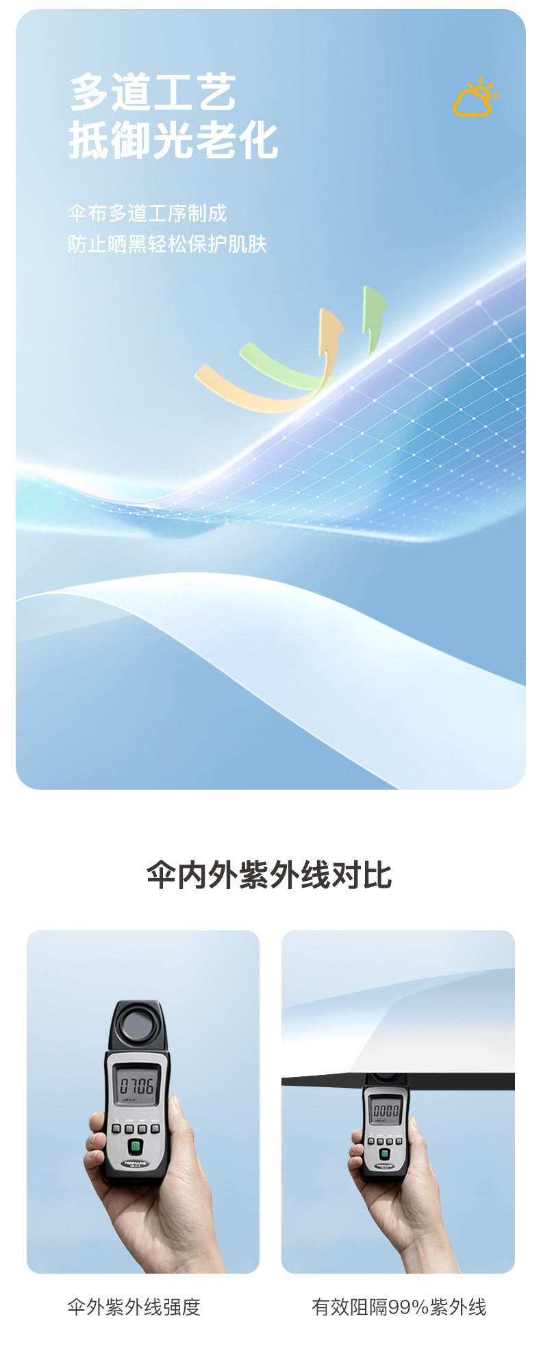 六折迷你黑胶渐变防晒伞手环批发小巧便携晴雨伞广告伞折叠遮阳伞详情5