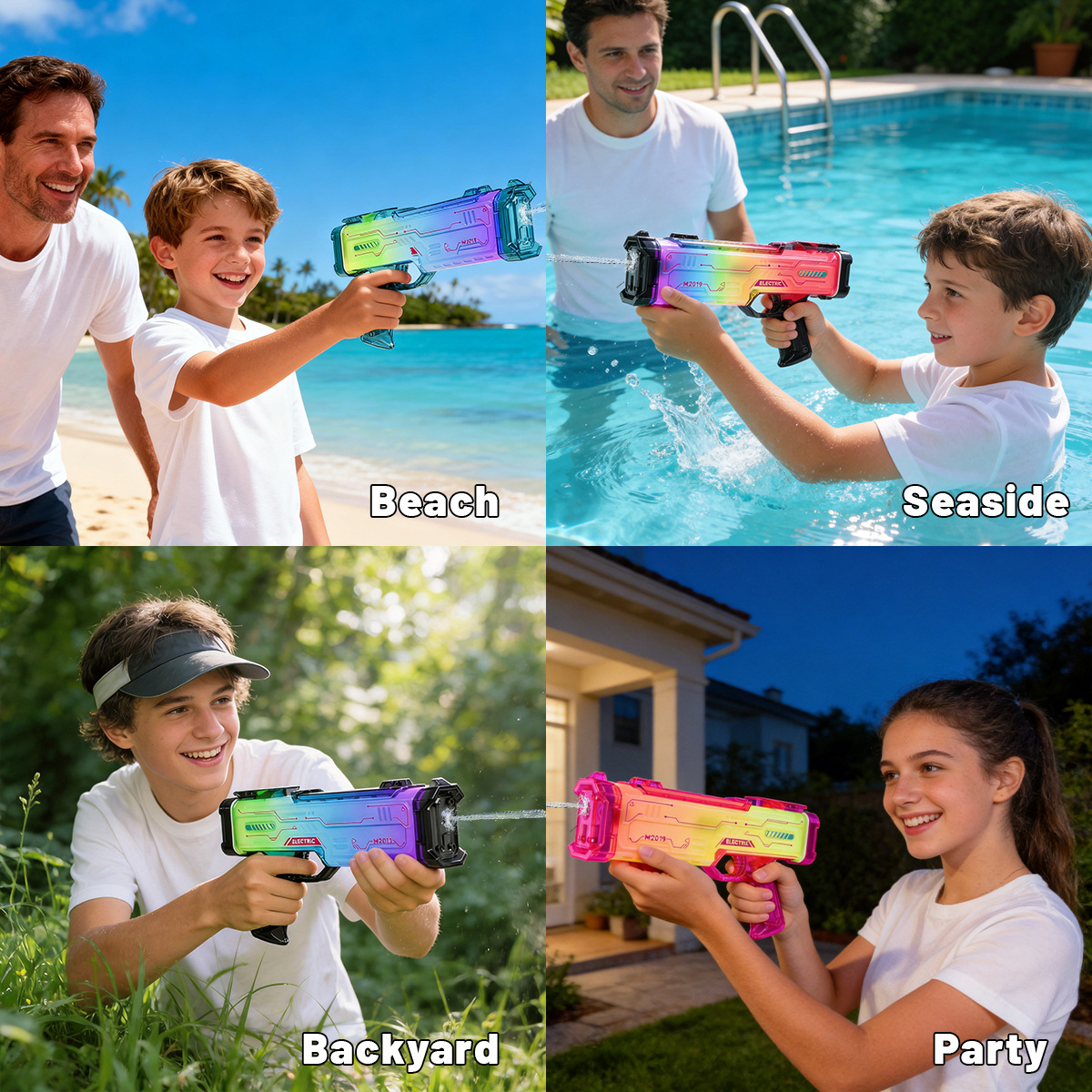 The new trendy toy, the colorful electric water gun, features cool seven-color lights, creative dynamic sound effects, and an atmosphere for children pic 13