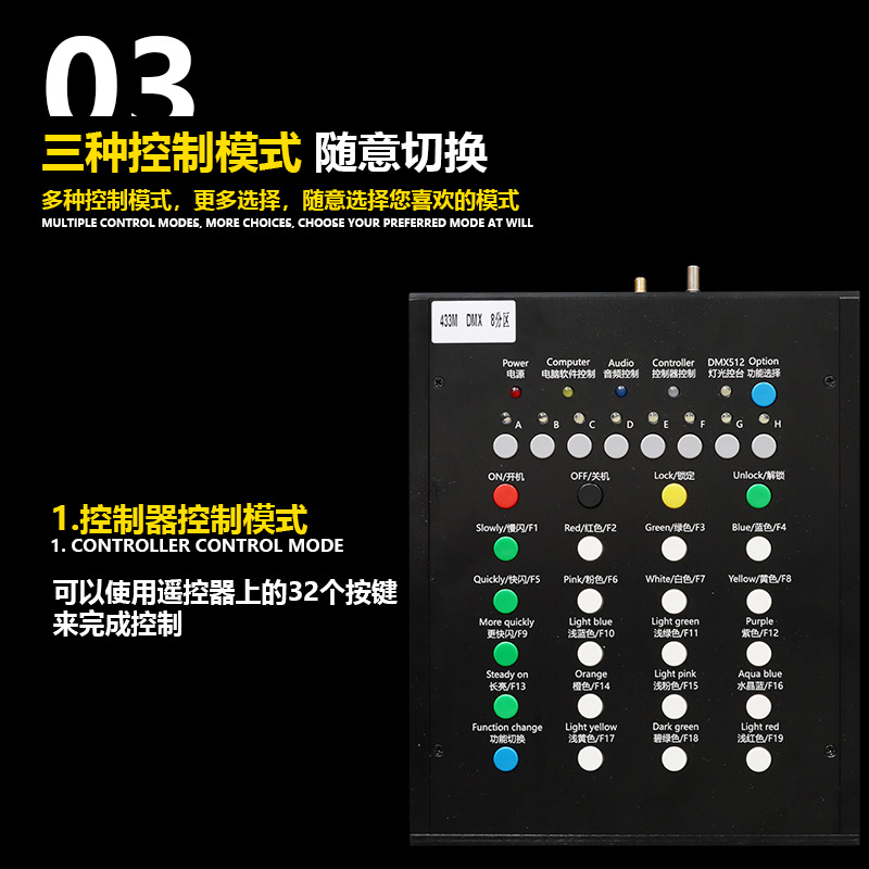 LED织带发光手环企业年会场控15色变色手带助威道具 可调节手腕带详情8