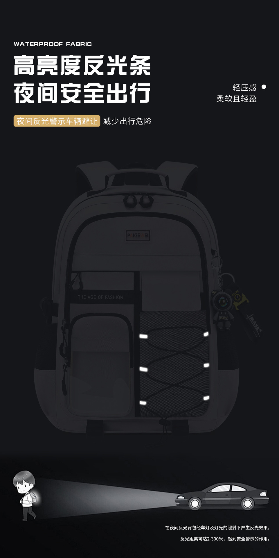 2025 New model of schoolbag for primary and junior high school girls, reducing burden and protecting spine, large capacity for high school girls, ultra-light for boys pic 18