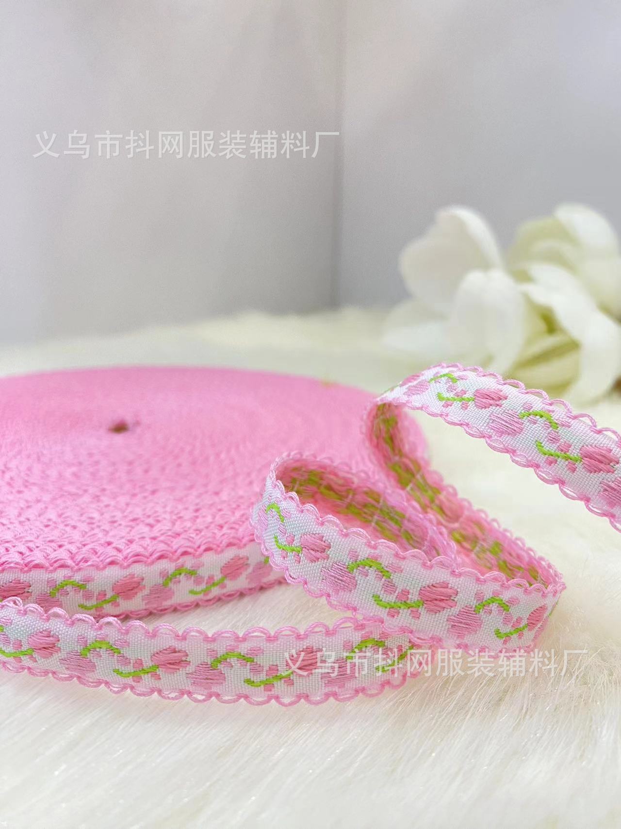 1.4 cm black fungus edge jacquard embroidery ribbon, hair accessory, headwear, edge strap, performance costume accessory pic 11