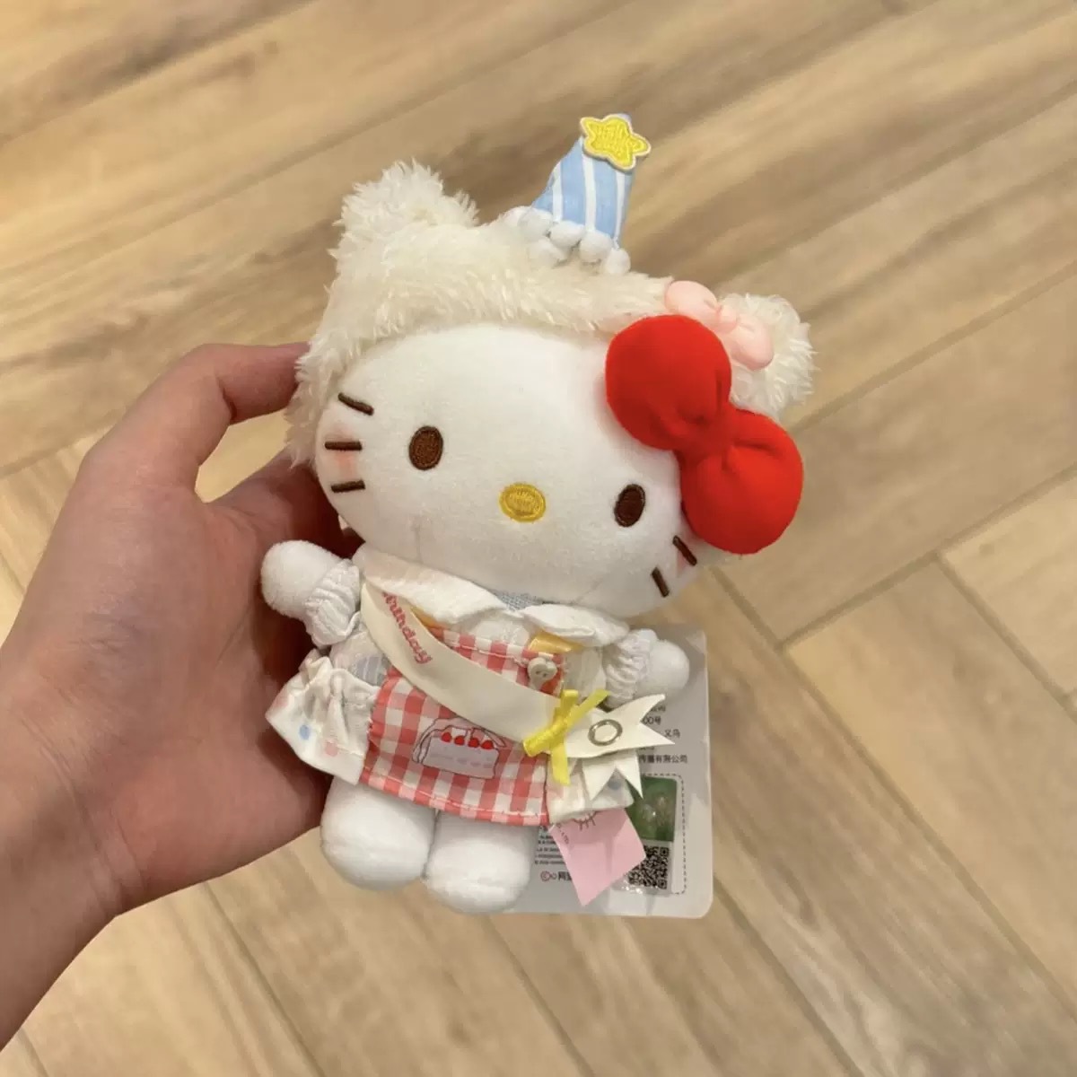 Authentic classic KT hellokitty backpack bag pendant, cartoon cute Hello Kitty keychain, plush doll for girls pic 6