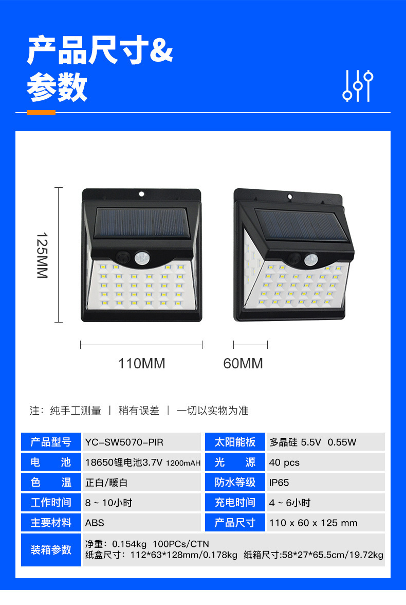 Solar-powered human body sensor wall lamps, outdoor waterproof LED lighting lamps, villa courtyard lamps, decorative tungsten filament night lights pic 20